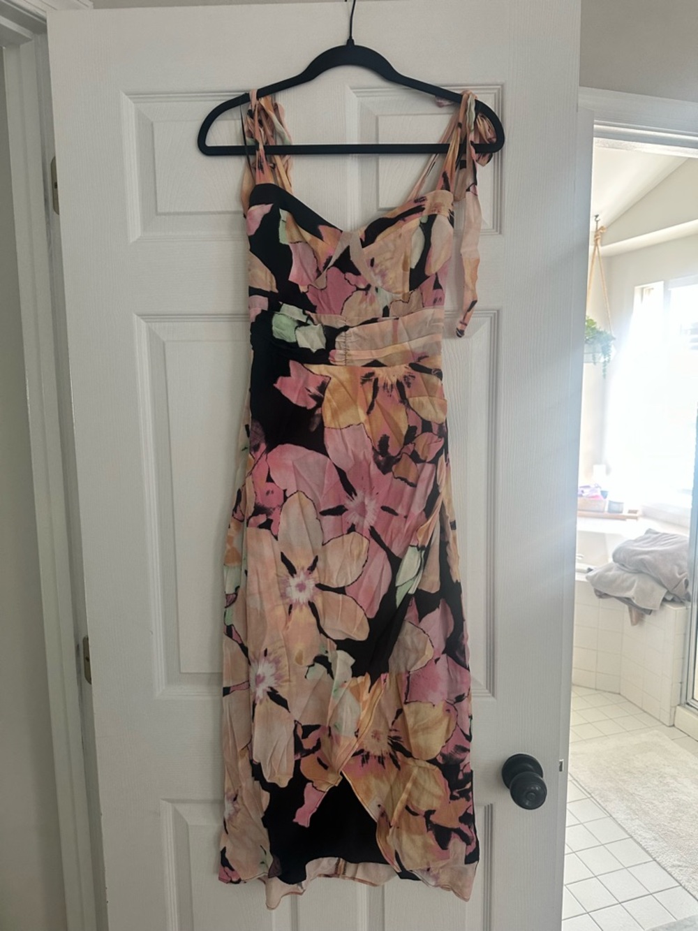 Wayf Floral Faux Wrap dress - Malibu